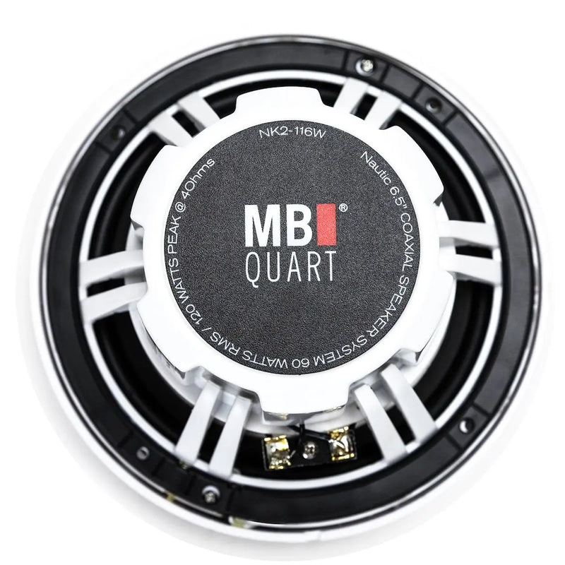 Aquatic Av MP6 Marine Stereo & NK2-116W 6.5" 2-Way Coaxial Marine Speakers (2 pair) Aquatic AV