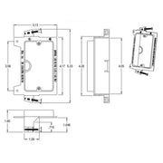Arlington LVS1 Screw On Single Gang Low Voltage Mounting Bracket Arlington