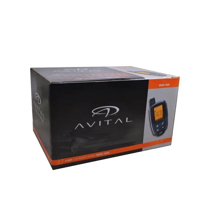Avital 3305L 2-Way Car Security System Alarm Responder with LCD Remote Avital