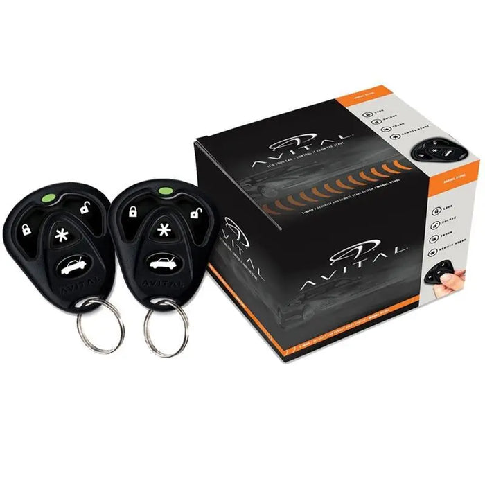 Avital 5105L 1 Way Car Security Alarm Remote Start System with D2D Avital