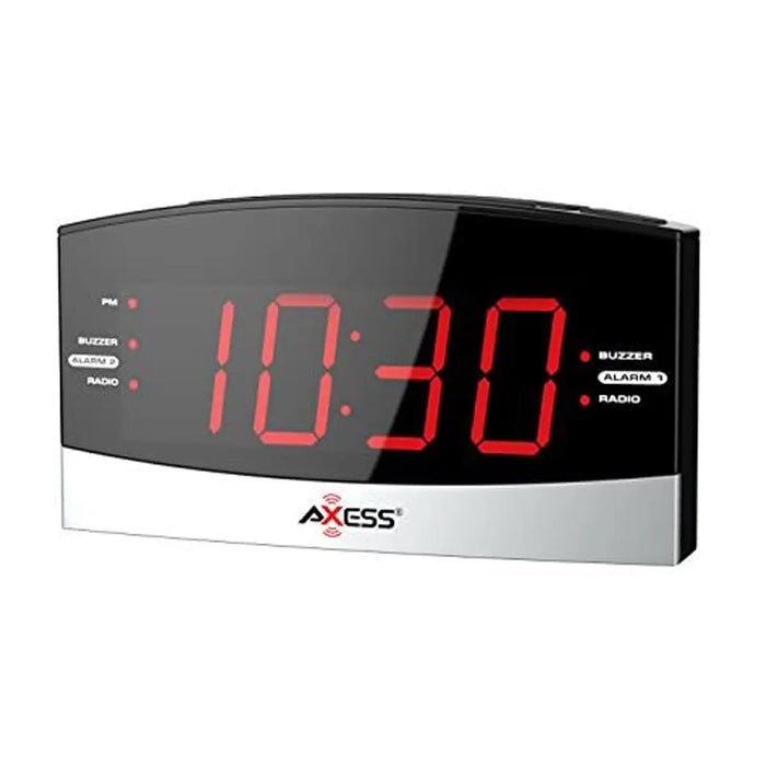 Axess CKRD3802 AM/FM Digital Radio 1.8" Red LED Display with Dual Alarm Settings Others