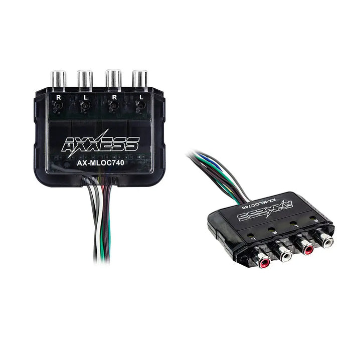 Axxess AX-MLOC740 Mini 80 Watt 4 Channel Line Output Converter Universal Axxess