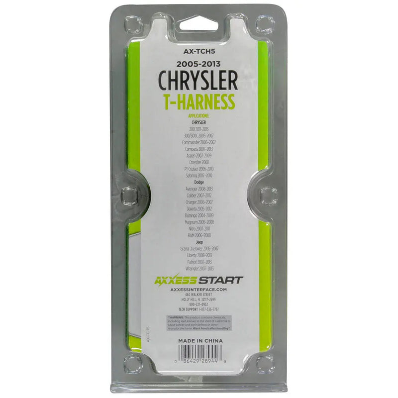 Axxess AX-TCH5 Remote Start T-harness Chrysler 2005-212 Axxess
