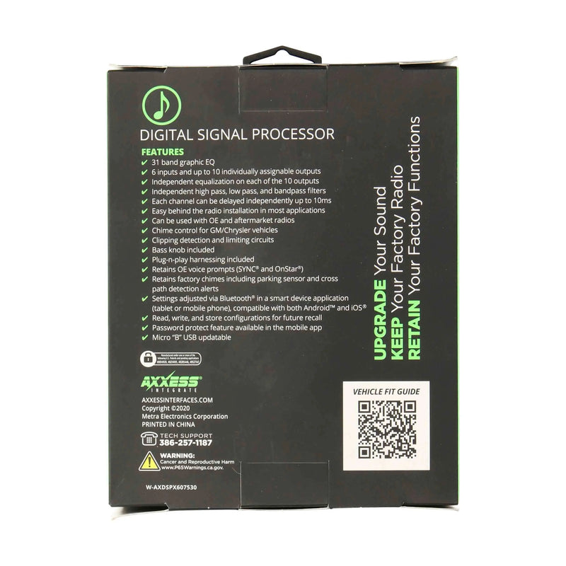 Axxess AXDSPX-GM30 DSP Package with AXDSP-X and T-Harness for GM 2019-Up Axxess