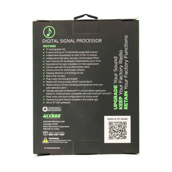 Axxess AXDSPX-GM30 DSP Package with AXDSP-X and T-Harness for GM 2019-Up Axxess