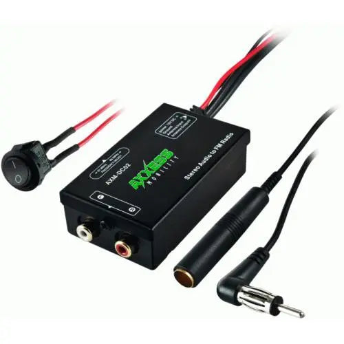 Axxess AXM-DC02 Universal FM Modulator w/ RCA/Switch for Car Stereos Axxess