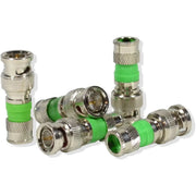BNC Compression Type 75 Ohm Coaxial Coax RG59 CCTV Connector (5-100 Pack) Logico