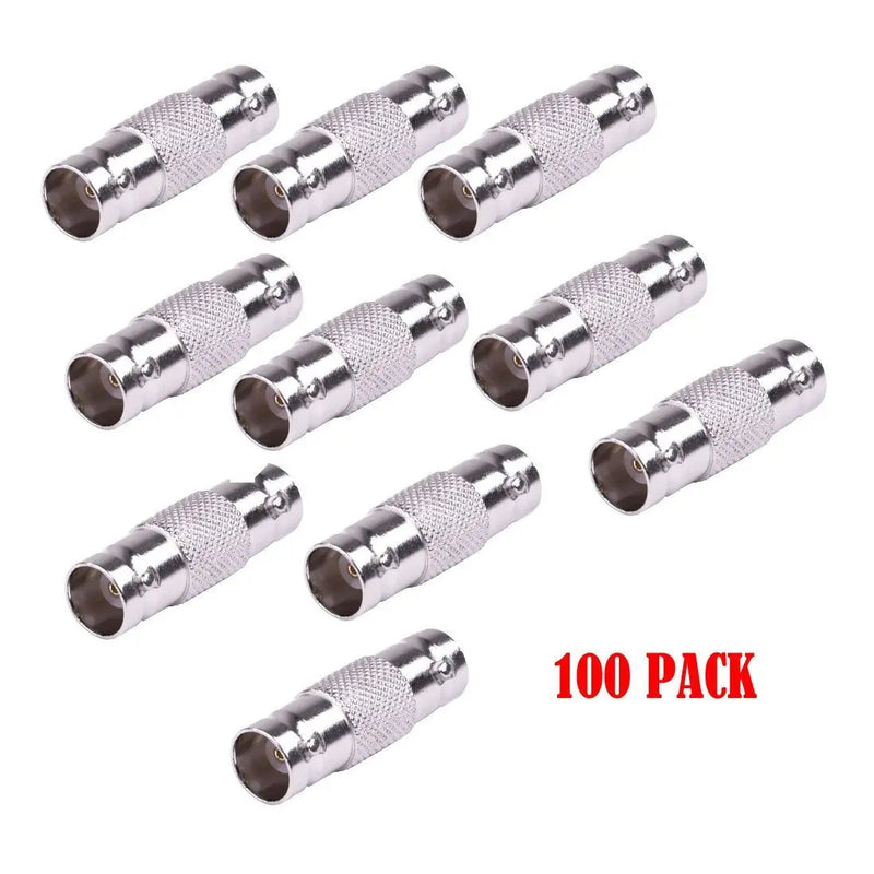 BNC Female to BNC Female Coupler Cable Converter Adapter (10-100 Pack) The Wires Zone