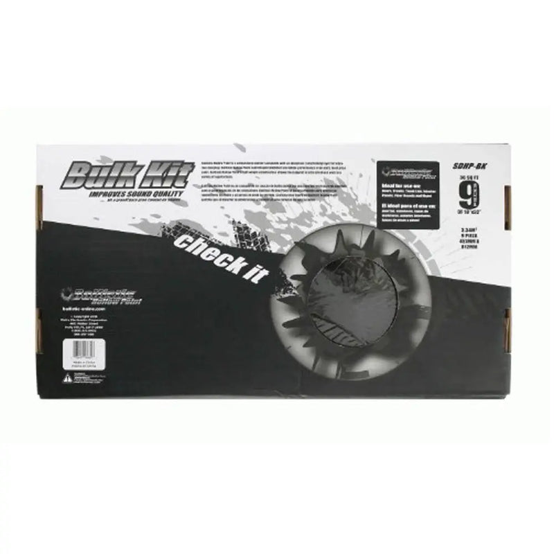 Ballistic SDHP-BK Bulk Kit Sound Deadening Material 9 18" x 32" 9 Pieces Ballistic