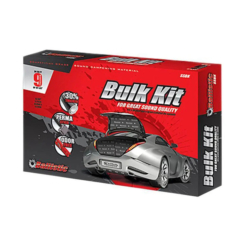 Ballistic SSBK 36 Sq. Ft. Sound Deadening Kit (9 Pieces of 18" x 32") Ballistic
