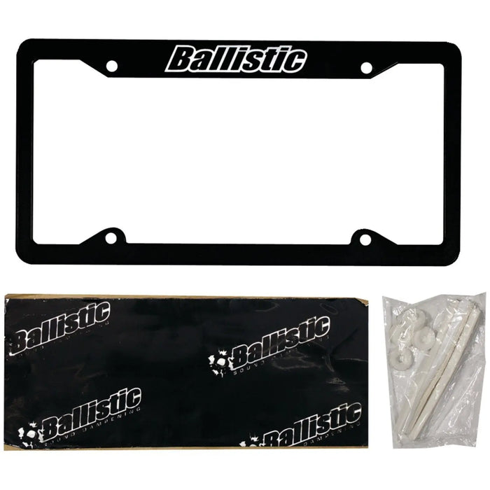 Ballistic SSLICB License Plate Kit with Frame and Foam Gaskets Ballistic