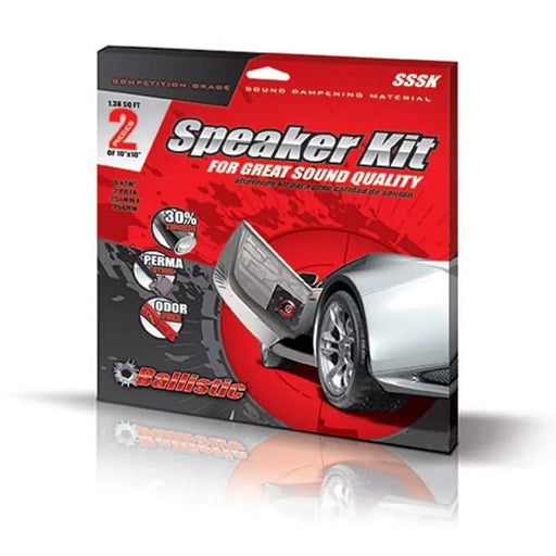 Ballistic SSSK 10"x 10" Speaker Kit Sound Dampening (254mm x 254mm) 2 Pieces Ballistic