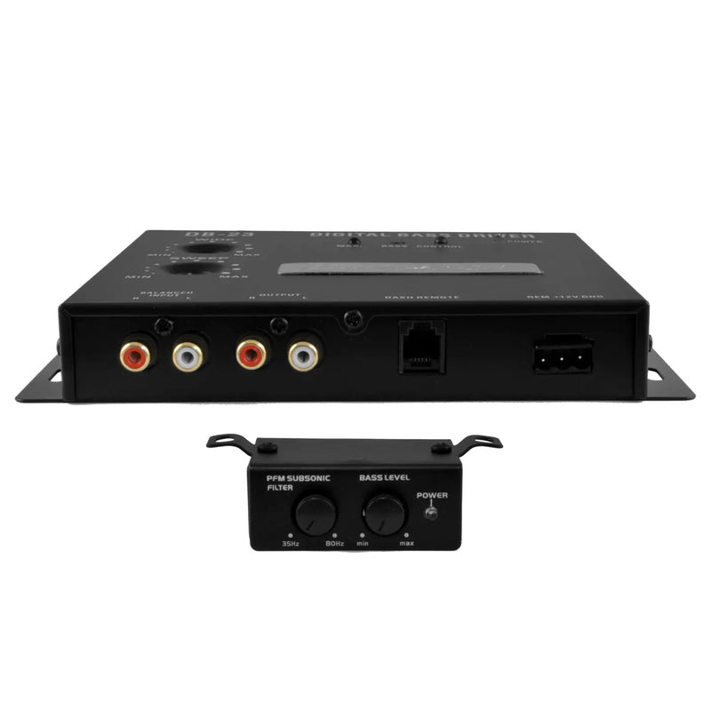 Bass Driver Digital Processor Amp with Car Dash Remote Control Knob DB-23 The Wires Zone