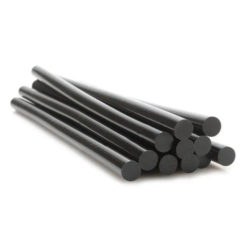 Black All Purpose Hot Melt 10" Long Glue Stick for Glue Guns (10/pack) The Wires Zone