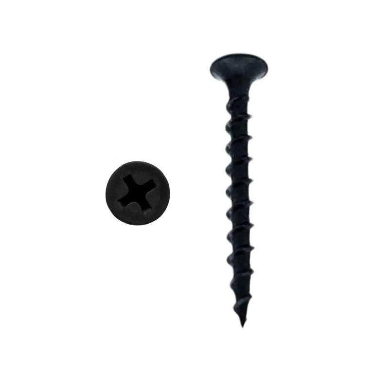 Black Philips Bugle-Head Coarse Thread Drywall Screw 1-1/2" (100/pk) The Wires Zone