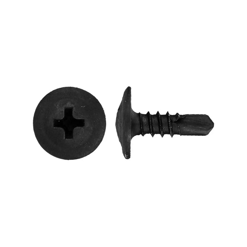 Black Phillips Wafer Head Self Tapping/Drilling Screws 1/2" (100/pack) The Wires Zone