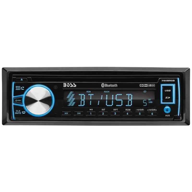 Boss 750BRGB Single DIN Bluetooth CD/Digital Media Car Stereo Receiver Boss Audio