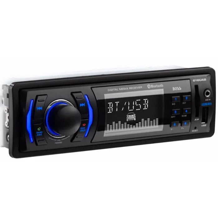 Boss Audio 616UAB Multimedia Car Stereo 1DIN Bluetooth LCD AM/FM Radio Receiver Boss Audio