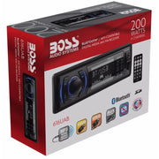 Boss Audio 616UAB Multimedia Car Stereo 1DIN Bluetooth LCD AM/FM Radio Receiver Boss Audio
