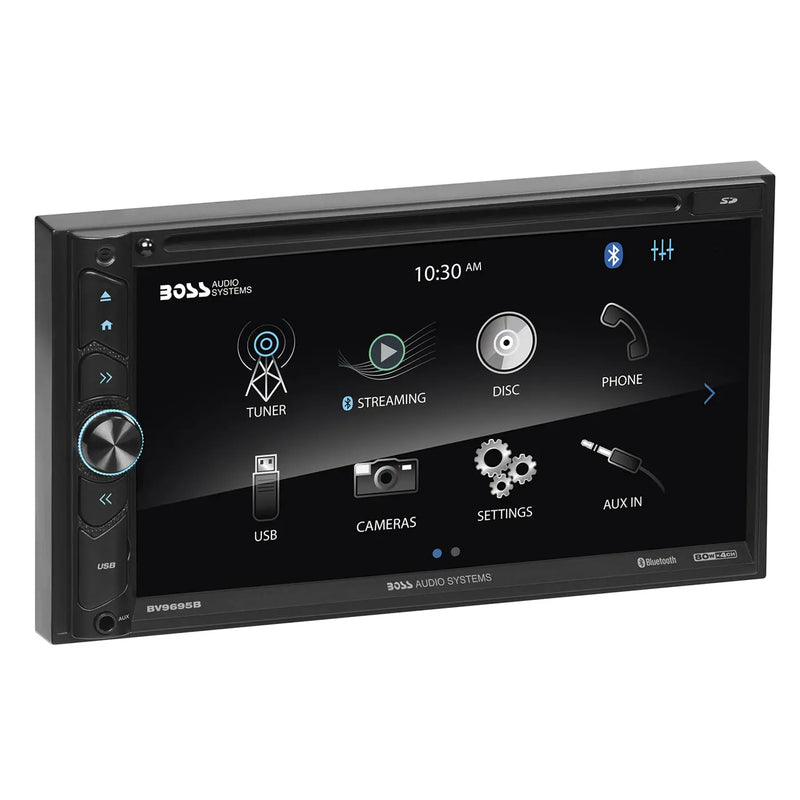 Boss Audio BV9695B Double-DIN DVD Player 6.75" Touchscreen Bluetooth w/ Remote Boss Audio