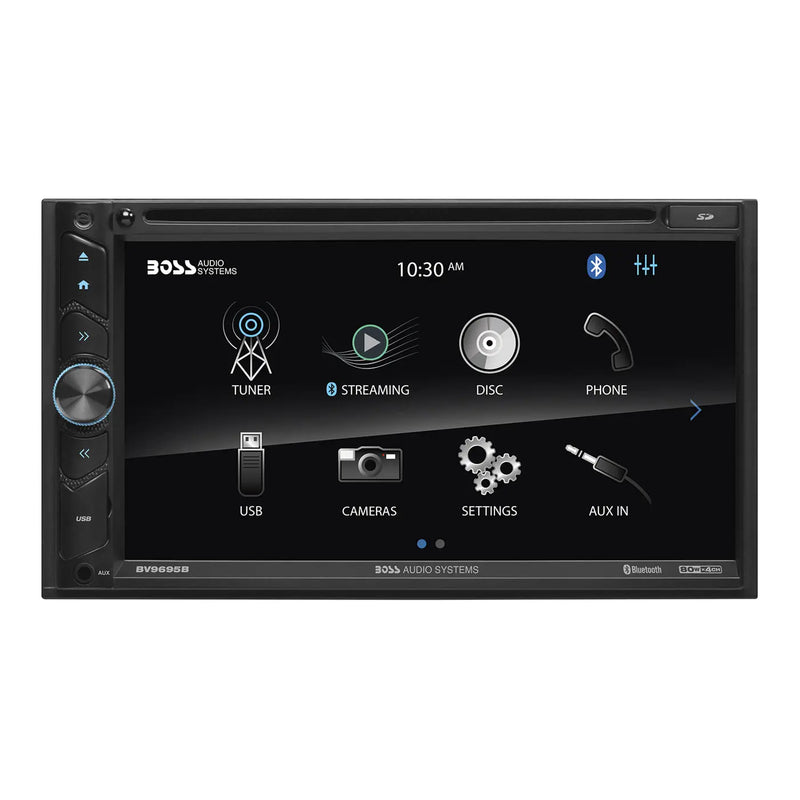 Boss Audio BV9695B Double-DIN DVD Player 6.75" Touchscreen Bluetooth w/ Remote Boss Audio