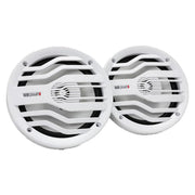 Boss Audio MGR350B Marine Receiver & MB Quart NK2-116W 6.5" 2-Way Marine Speakers MB Quart