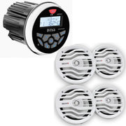 Boss Audio MGR350B Marine Receiver & MB Quart NK2-116W 6.5" 2-Way Speakers (2 pair) MB Quart