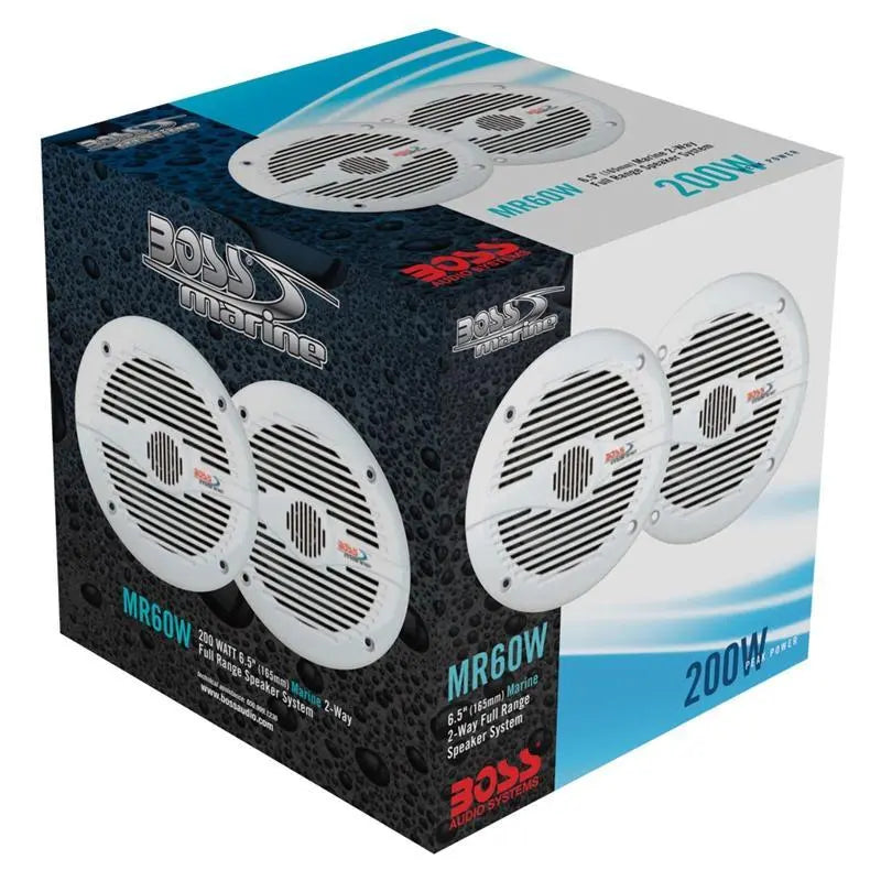 Boss Audio MR60W 6.5" 2-Way 200W Marine Boat Coaxial Speaker Boss Audio