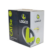 CAT5E 1000 Feet 350MHz 24 AWG Yellow Copper Ethernet Network CMR UTP Riser Cable Logico