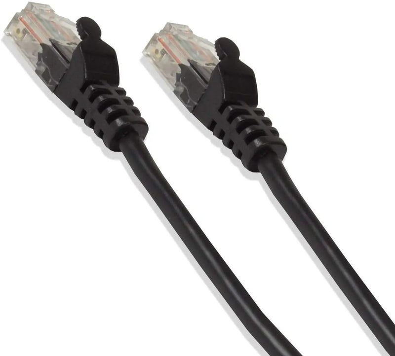 CAT5E Black Ethernet Network 1-100 Feet 24 Gauge Patch Cable RJ45 LAN Wire Logico