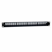 CAT5E CAT6 UTP 24 Port Network LAN Blank Patch Panel 1U with Cable Management Logico