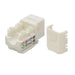 CAT5E White Network Ethernet 110 Punchdown 8P8C Keystone Jack (10-100 Pack) Logico
