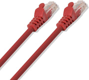 CAT5e 24 Gauge Red 1-3 Feet 350Mhz UTP Patch Ethernet Network Cable Logico