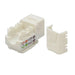 CAT6 White Network Ethernet 110 Punchdown 8P8C Keystone Jack (10-100 Pack) Logico