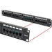 CAT6 Wire UTP 24 Port Network LAN Patch Panel with Cable Management Logico