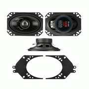 Metra CX-462 4" x 6" 180 Watt Two-Way Speaker System with Brackets - Pair Metra