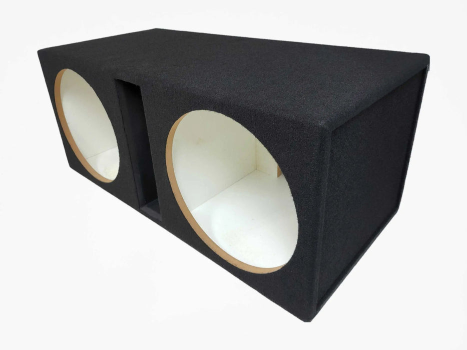Carpet Dual 15" Ported Car Box Speaker Subwoofer Enclosure Cabinet @41Hz The Wires Zone