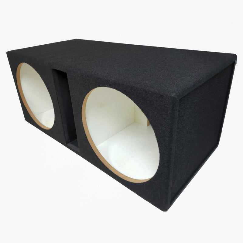 Carpet Dual 8" Ported Car Box Speaker Subwoofer Enclosure Cabinet @32Hz The Install Bay