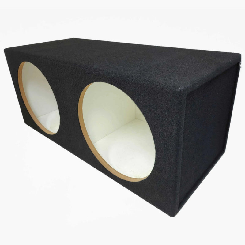 Carpet Dual 8" Sealed Car Box Speaker Subwoofer Enclosure Cabinet The Install Bay