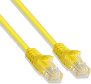 Cat5e 24 Gauge Yellow 1-5 Feet 350Mhz UTP Patch Ethernet Network Cable Logico