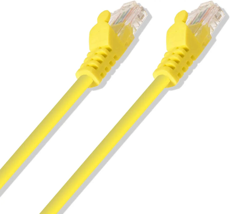 Cat6 24 Gauge Yellow 1-10 ft 550Mhz UTP RJ45 Ethernet Network Patch Cable Logico