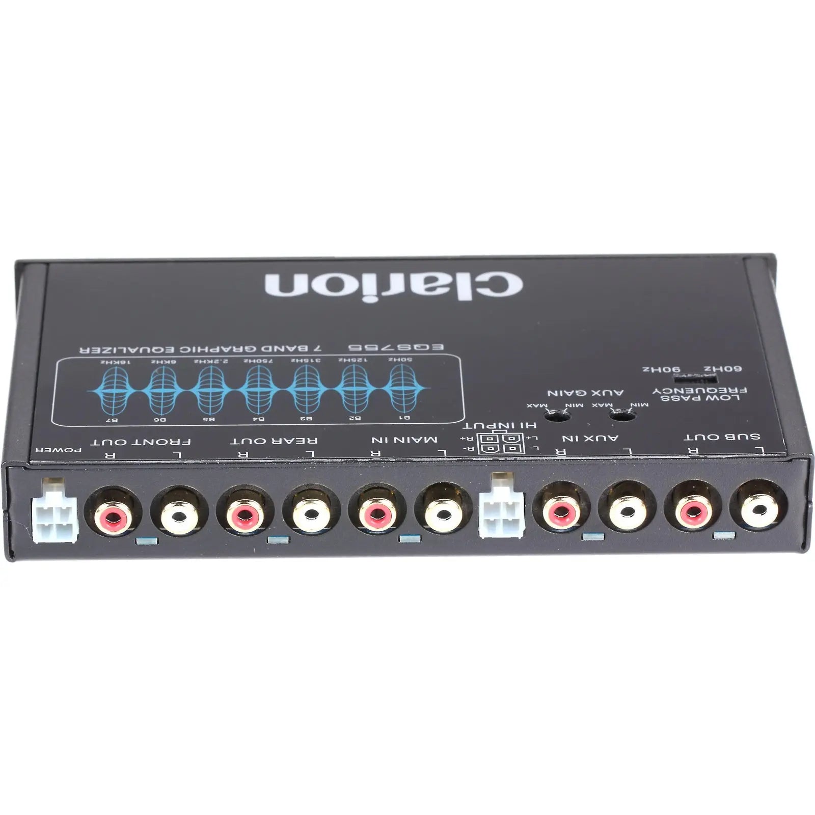 Clarion EQS755 1/2-DIN 7-band Graphic Equalizer With 3.5mm Front