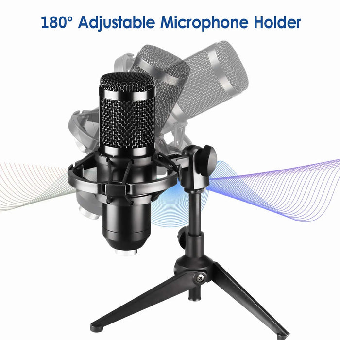 Condenser USB Gaming Microphone Streaming Podcasting Vocal Recording for Mac & Windows The Wires Zone