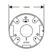 Copy of LTS LTB345 Aluminum Alloy Universal Junction Box for Small Turret And Bullet Cameras- White The Wires Zone