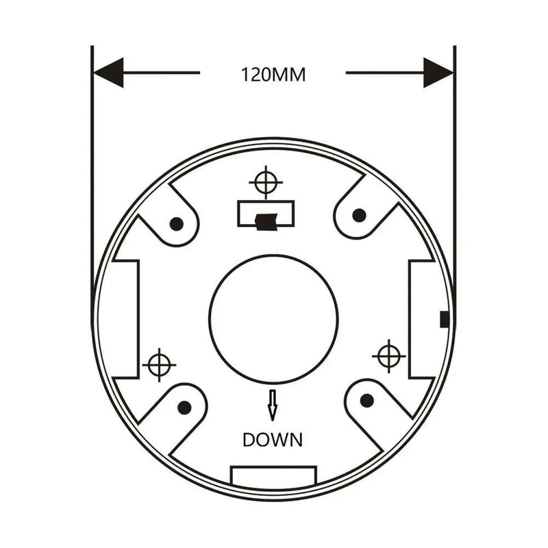 Copy of LTS LTB345 Aluminum Alloy Universal Junction Box for Small Turret And Bullet Cameras- White The Wires Zone