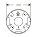 Copy of LTS LTB345 Aluminum Alloy Universal Junction Box for Small Turret And Bullet Cameras- White The Wires Zone