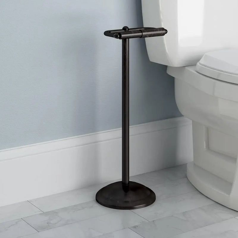 Crestfield Free-Standing Pedestal Toilet Paper Holder in Venetian Bronze Others
