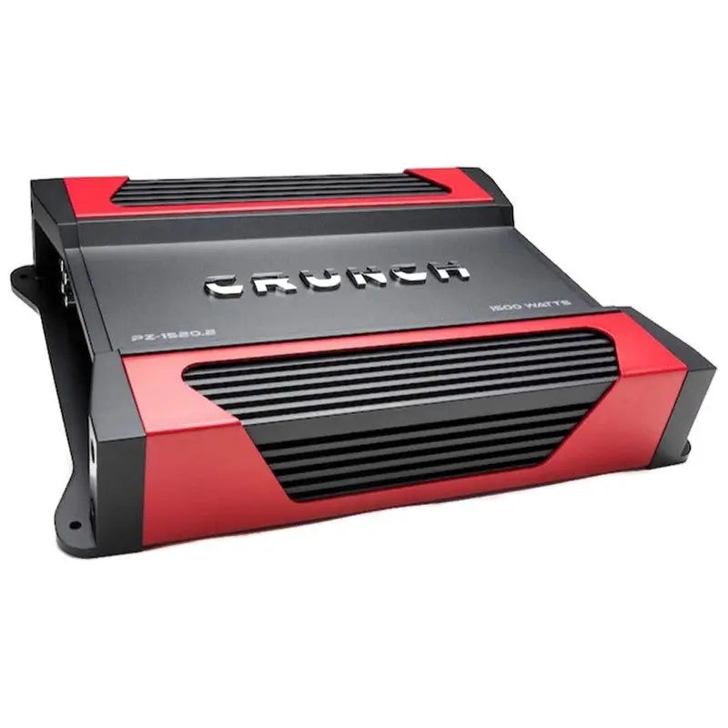 Crunch PZ-1520.2 Car Amplifier with Raptor R2AK8 8 Gauge Complete Amp Kit Combo Crunch