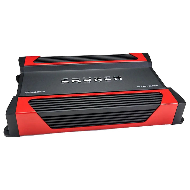 Crunch PZ-2020.2 Powerzone Series 2 ohm 2000W Max Class AB 2 Channel Car Amplifier Crunch