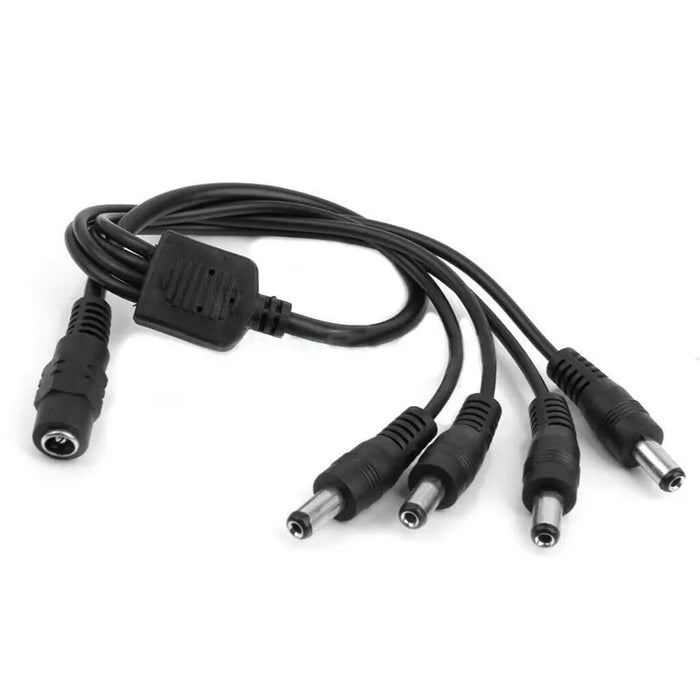 DC 1 to 4 Way Power Splitter CCTV Adapter Cable Cord for 12V Security Cameras The Wires Zone